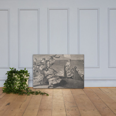 On the Bluff at Long Branch, at the Bathing Hour (Harper's Weekly, Vol. XIV) - Winslow Homer - August 6, 1870 - Canvas Museum quality 7723356