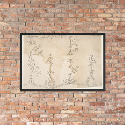 Domus Aurea, unidentified, grotteschi, details (recto) blank (verso) - Anonymous, French, 16th century - early to mid-16th century - Matte Paper Framed Poster Museum quality 7737745