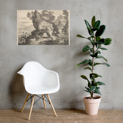 Rocky Landscape with St. Jerome - Aegidius Sadeler II - Photo Paper Poster Museum quality 7723380