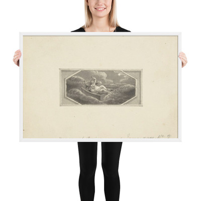 Danae and Perseus Exposed - Edward Francis Burney - 1790–1800 - Matte Paper Framed Poster Museum quality 7744361