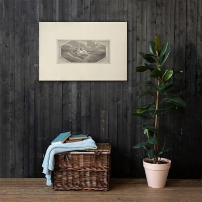 Danae and Perseus Exposed - Edward Francis Burney - 1790–1800 - Canvas Museum quality 7744363