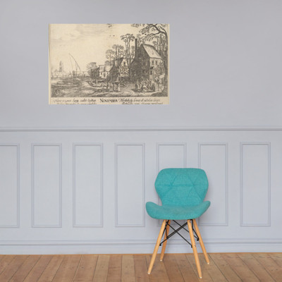 November - Wenceslaus Hollar - 1628–29 - Photo Paper Poster Museum quality 7738628