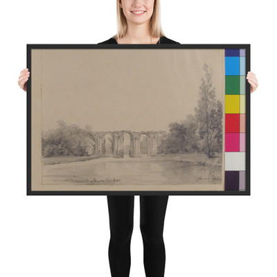 Aqueduc de Maintenon - Charles Fournier des Ormes - n.d. - Matte Paper Framed Poster Museum quality 7744904