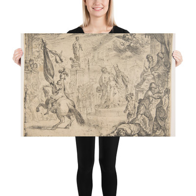 The Martyrdom of St. Catherine - Claude Vignon - ca. 1627 - Paper Poster Museum quality 7747674