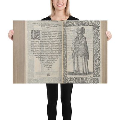 De gli habiti antichi et moderni di diversi parti del mondo, libri due ... - Cesare Vecellio - 1590 - Canvas Museum quality 7723962