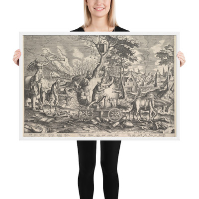 The Triumph of Time - Philips Galle - 1574 - Matte Paper Framed Poster Museum quality 7723909