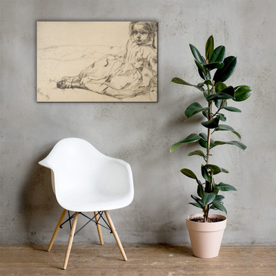 Bibi Valentin - James McNeill Whistler - 1859 - Canvas Museum quality 7741747