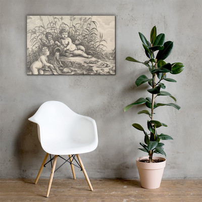 Water (The Four Elements) - Wenceslaus Hollar - 1642–52 - Canvas Museum quality 7742122