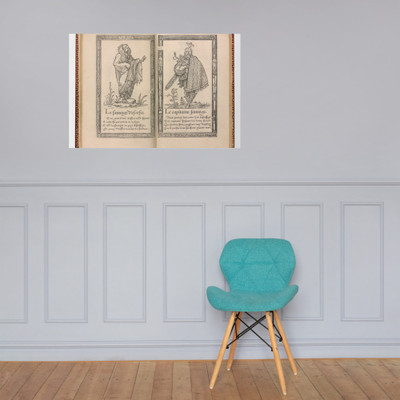 Recueil de la diversité des habits - François Desprez - 1562 - Paper Poster Museum quality 7739330