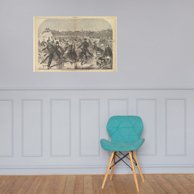 Skating on the Ladies' Skating Pond in Central Park, New York (Harper's Weekly, Vol. IV) - Winslow Homer - January 28, 1860 - Paper Poster Museum quality 7738875