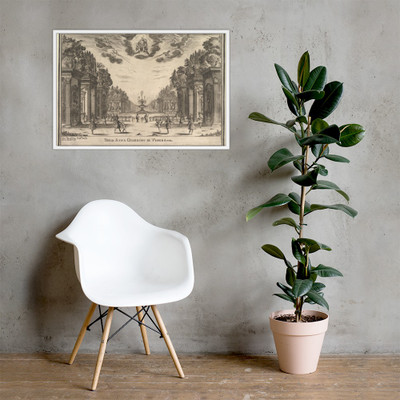 Third scene, the garden of Venus, from 'The marriage of the gods' (Le nozze degli Dei) - Stefano della Bella - 1637 - Photo Paper Framed Poster Museum quality 7738100