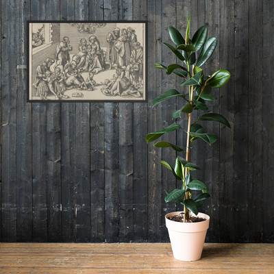 The Holy Family and Kindred - Lucas Cranach the Elder - Photo Paper Framed Poster Museum quality 7739041
