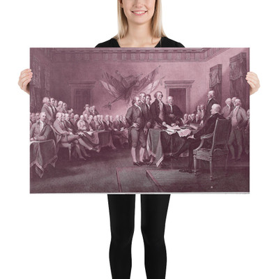 The Declaration of Independence, July 4, 1776 - Asher Brown Durand - 1823 - Canvas Museum quality 7738745