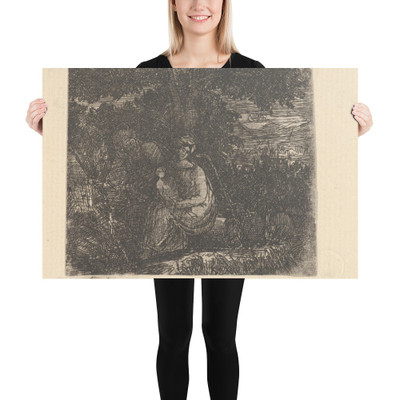 La Sainte Famille (The Holy Family) - Rodolphe Bresdin - 19th century - Photo Paper Poster Museum quality 7747830