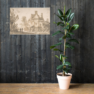 Landscape with an Inn - Esaias van de Velde - 1629 - Photo Paper Poster Museum quality 7743498