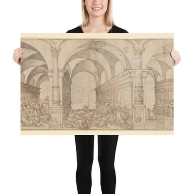 Three Scenes of the Assassination of Clerics - Augustin Braun - late 16th–mid-17th century - Paper Poster Museum quality 7723305