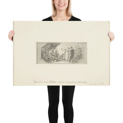 Tymicha and Millius before Dionysius - Edward Francis Burney - 1790–1800 - Paper Poster Museum quality 7744382