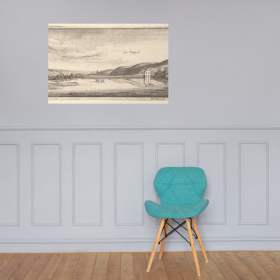 Stuttgart: The Lake - Wenceslaus Hollar - 1663–65 - Photo Paper Poster Museum quality 7740043