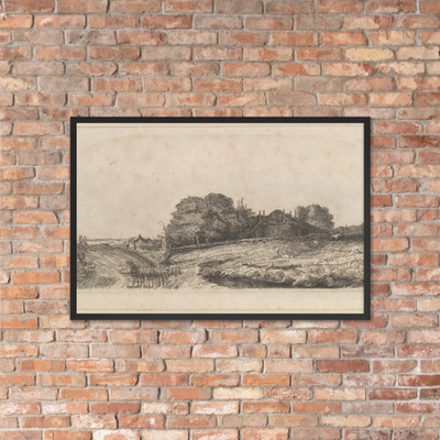 Landscape with a Haybarn and a Flock of Sheep (copy) - Captain William E. Baillie - 1750–1810 - Matte Paper Framed Poster Museum quality 7723420