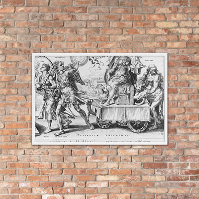 Triumph of Patience - Dirck Volckertsz Coornhert - 16th century - Matte Paper Framed Poster Museum quality 7738503