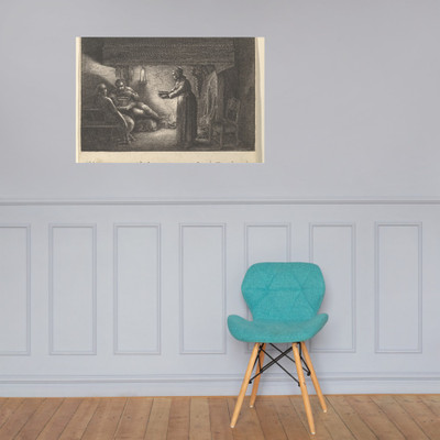 The satyr and the peasant - Wenceslaus Hollar - 1644 - Photo Paper Poster Museum quality 7741293