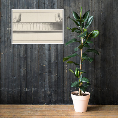 Stand with Two Lion's Feet - Anonymous, Italian, 19th century - 1800–1900 - Matte Paper Framed Poster Museum quality 7739412