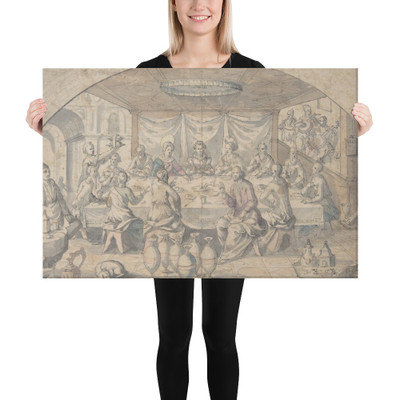 Marriage at Cana - Andreas Goeding - 1619 - Canvas Museum quality 7723325