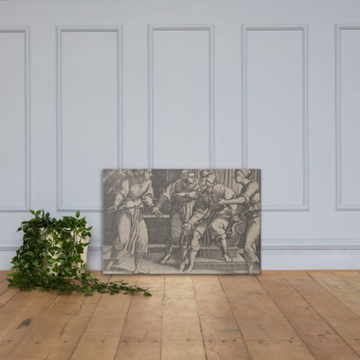 Tobias and the Archangel Raphael, from The Story of Tobias - Georg Pencz - 1543 - Canvas Museum quality 7724572