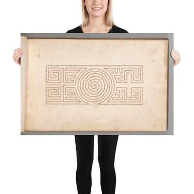 Album with Examples of Calligraphy and Micrography - Anonymous - early 17th century - Photo Paper Poster Museum quality 7747132