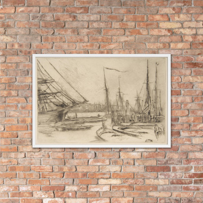 A Sketch from Billingsgate (From Billingsgate) - James McNeill Whistler - 1878 - Matte Paper Framed Poster Museum quality 7742032