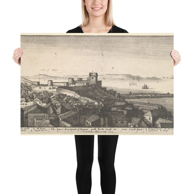 The lower inner part of Tangier - Wenceslaus Hollar - 1673 - Photo Paper Poster Museum quality 7738815