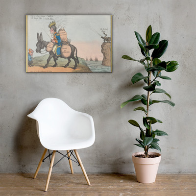 The Departure from the Coast, or the End of the Farce of Invasion - Thomas Rowlandson - October 1, 1805 - Canvas Museum quality 7746625