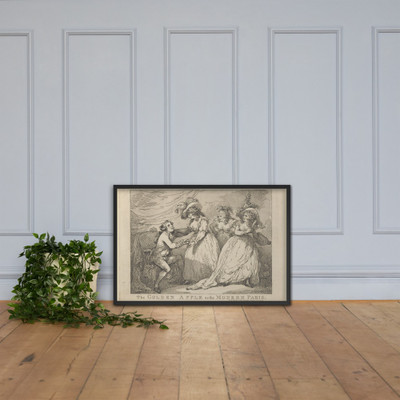 The Golden Apple, or the Modern Paris - Thomas Rowlandson - March 2, 1785 - Photo Paper Framed Poster Museum quality 7737900