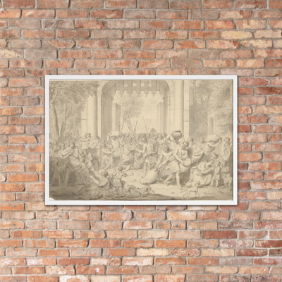 Roman Soldiers Defending a City Plagued by Famine - Louis Fabritius Dubourg - 1734 - Matte Paper Framed Poster Museum quality 7742338