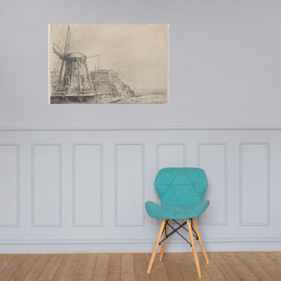 The Windmill - Rembrandt (Rembrandt van Rijn) - 1641 - Photo Paper Poster Museum quality 7746700