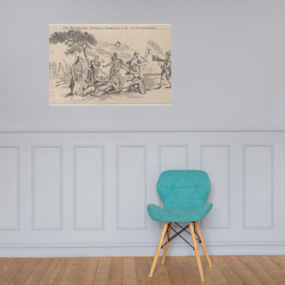 The Deplorable State of America, or Sc___h Government - Anonymous, British, 18th century - March 22, 1765 - Photo Paper Poster Museum quality 7740815