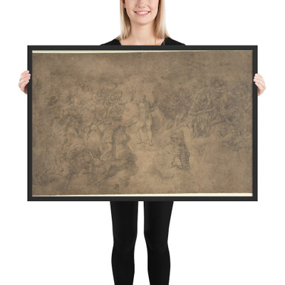 The Last Judgment - Michelangelo Buonarroti - 1570–90 - Photo Paper Framed Poster Museum quality 7744744