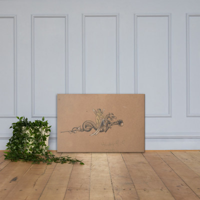 Design for Jewelry - Anonymous, French, 19th century - 19th century - Canvas Museum quality 7723353