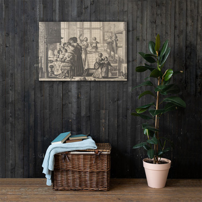 Winter - Abraham Bosse - ca. 1637 - Canvas Museum quality 7724067