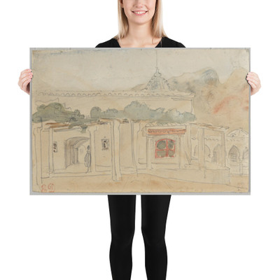 Figure in a Doorway - Eugène Delacroix - 1832 - Photo Paper Poster Museum quality 7745068