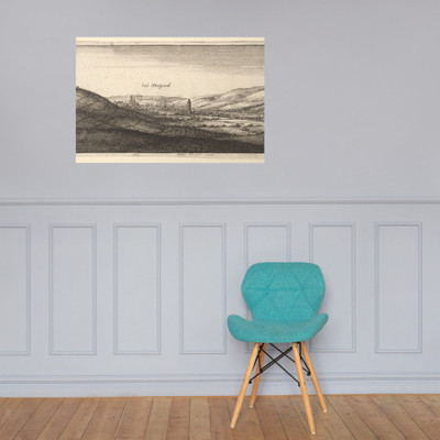 Stuttgart - Wenceslaus Hollar - 1663 - Paper Poster Museum quality 7740907