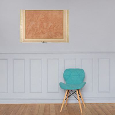 Ulysses and His Companions Fighting the Cicones Before the City of Ismaros, Study for a Destroyed Fresco in the Galerie d'Ulysee, Chateau de Fontainebleau - Francesco Primaticcio - 1555–60 - Paper Poster Museum quality 7745156