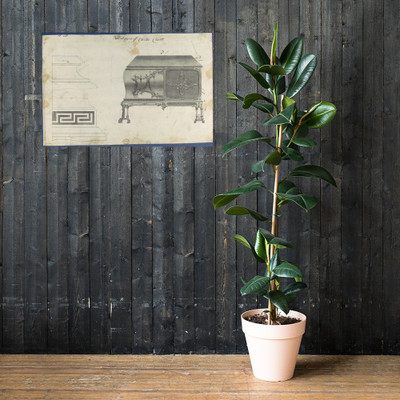 Two Designs for Clothes Chest, from Chippendale Drawings, Vol. II - Thomas Chippendale - 1753 - Photo Paper Poster Museum quality 7724747