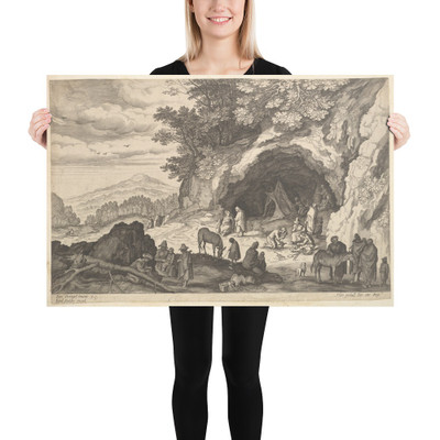 Landscape with Gypsy Camp - Aegidius Sadeler II - n.d. - Photo Paper Poster Museum quality 7723369