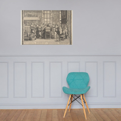 Wives at Table During the Absence of their Husbands - Abraham Bosse - ca. 1636 - Photo Paper Poster Museum quality 7738915