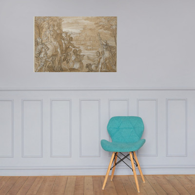 A Hunting Party - Jan van der Straet, called Stradanus - ca. 1555–65 - Paper Poster Museum quality 7739537