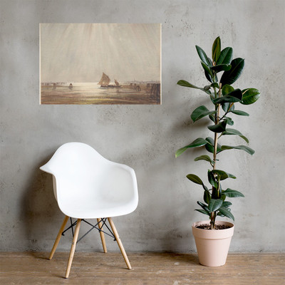 Venetian fishing boat - Félix-François-Georges-Philibert Ziem - n.d. - Paper Poster Museum quality 7746498