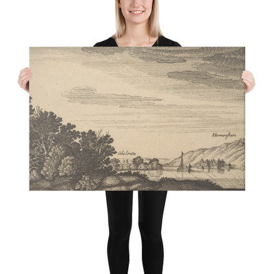 Coblentz and Ehrenbreitstein - Abraham Aubri - after 1644 - Canvas Museum quality 7740303