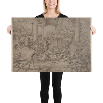 The Adoration of the Magi - Bernard van Orley - early 16th–mid 16th century - Paper Poster Museum quality 7738234