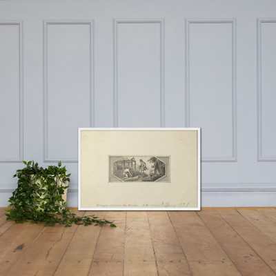 Pelasgus Civilizes the Greeks - Edward Francis Burney - 1790–1800 - Photo Paper Framed Poster Museum quality 7744457